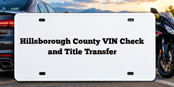 Hillsborough County VIN Check and Title Transfer