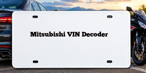 Mitsubishi VIN Decoder