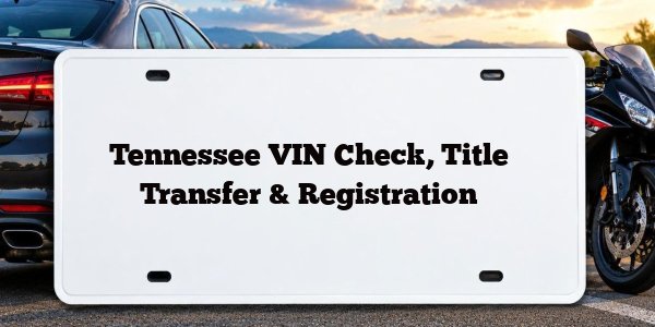 Tennessee VIN Check, Title Transfer & Registration
