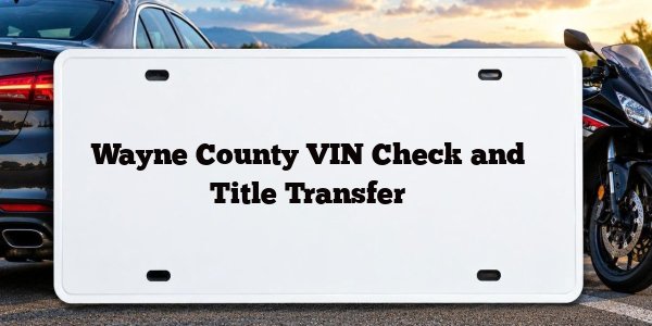 Wayne County VIN Check and Title Transfer